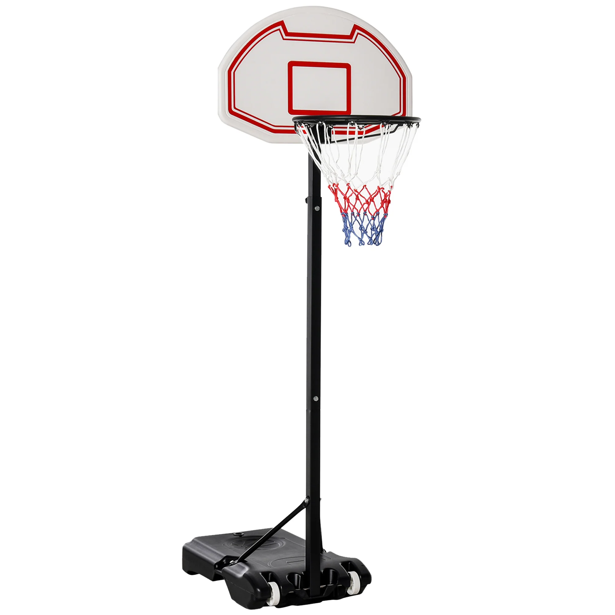 HOMCOM Basketballständer höhenverstellbar rollbar Outdoor Kinder