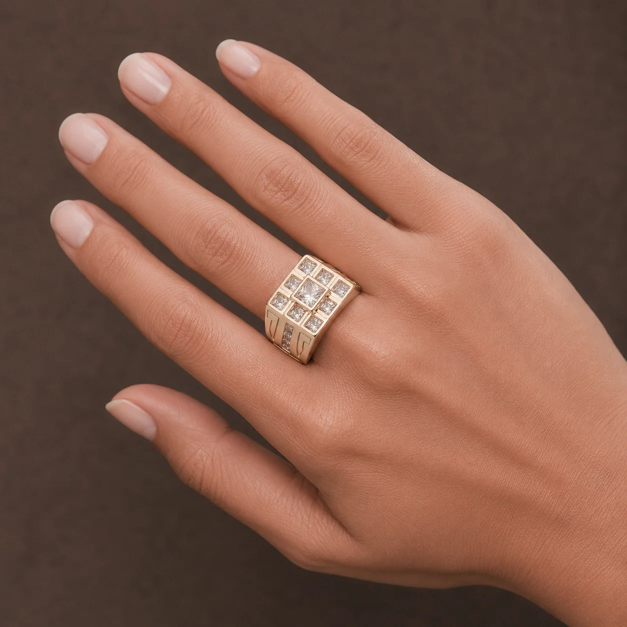 Big Daddy Stellar Iced Out Diamond Ring