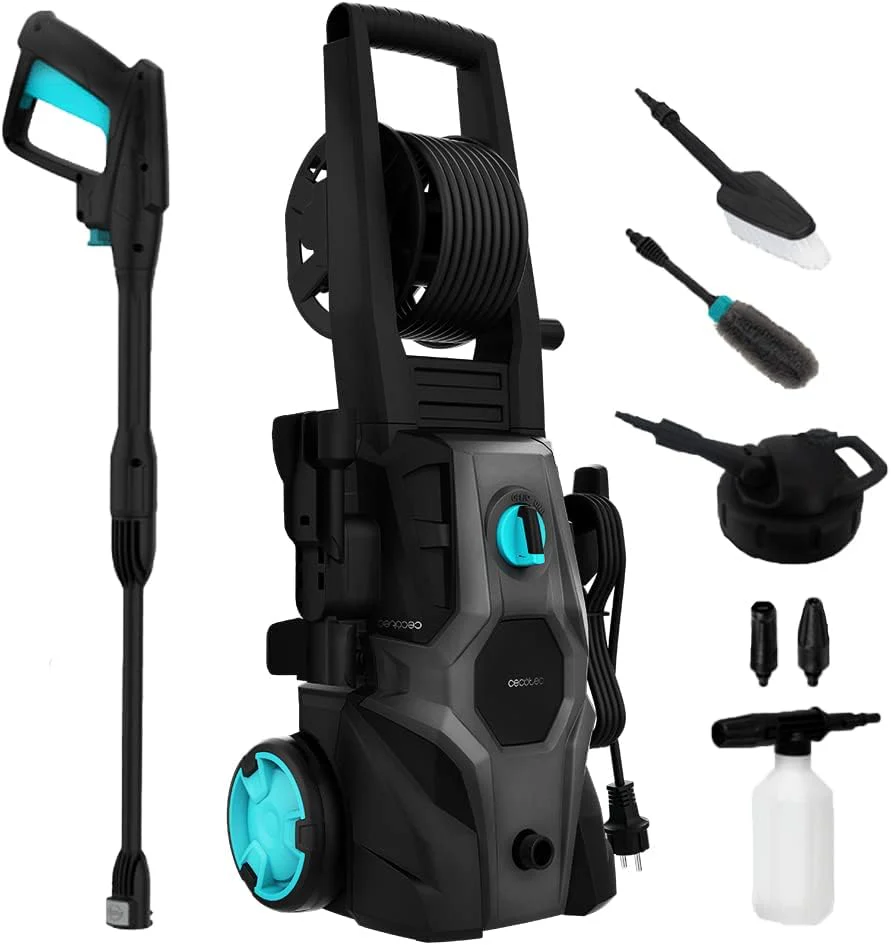 Cecotec HydroBoost 2400 AdvanceClean High Pressure Washer. 2400W, Home, Garden or Car, Flow Rate of 480l/h, 180 Pressure Bars, Aluminium Pump, Action Radius 14 m