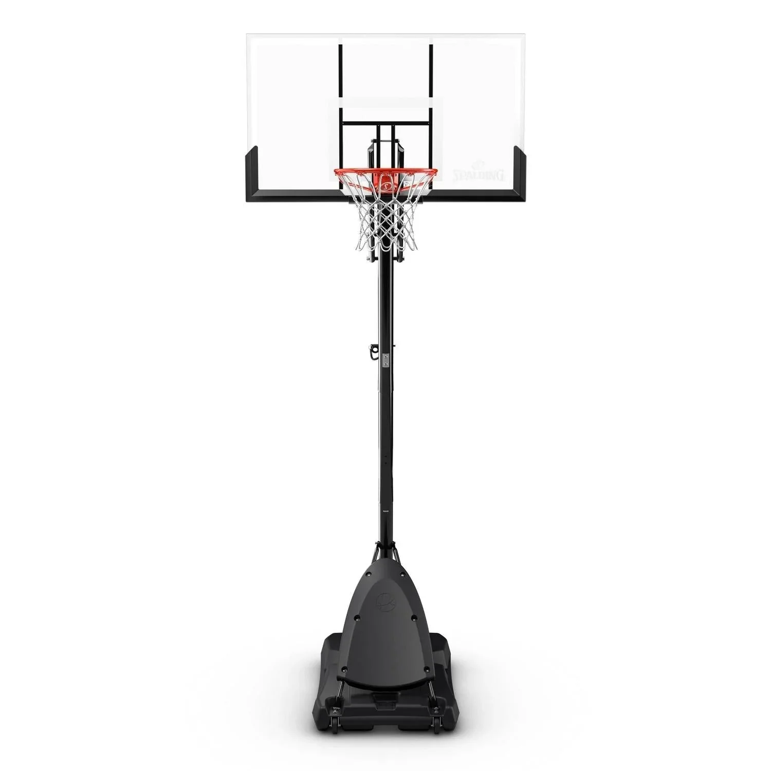 2025 Spalding 54-inch shatterproof polycarbonate Exacta height basketball hoop system, portable