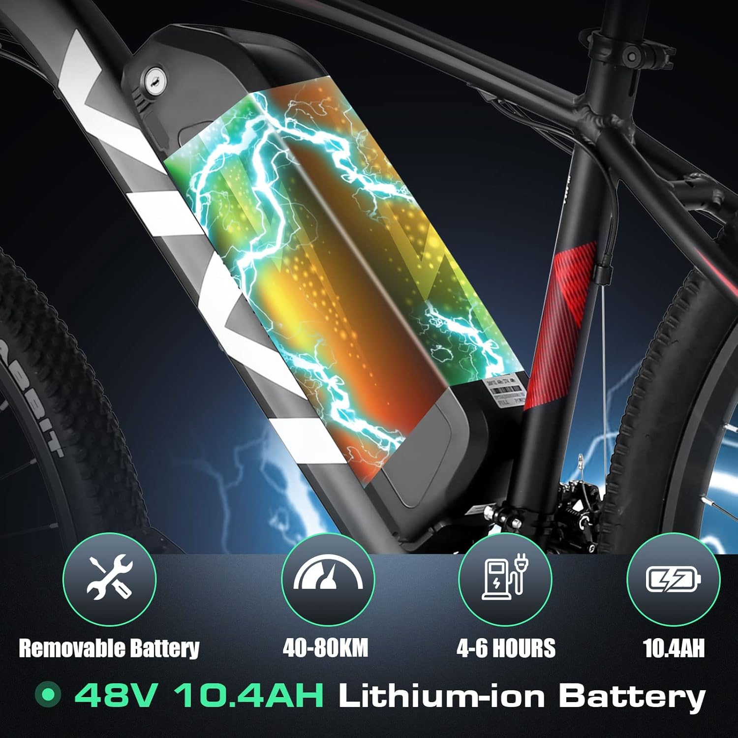 Vivi Electric Bike, 27.5 Electric Bike for Adults, Peak 750W Ebike 22MPH Electric Mountain Bike with 48V 499.2WH Battery, Up to 50 Miles, 21 Speed Adult Electric Bicycles, UL 2849 Certified
