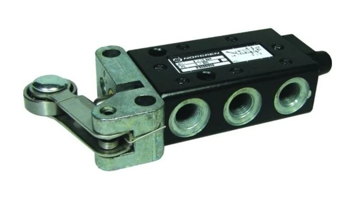 Norgren X3039302, Super X 5/2 mechanical valve, Roller lever (heavy duty)/Spring, G1/8