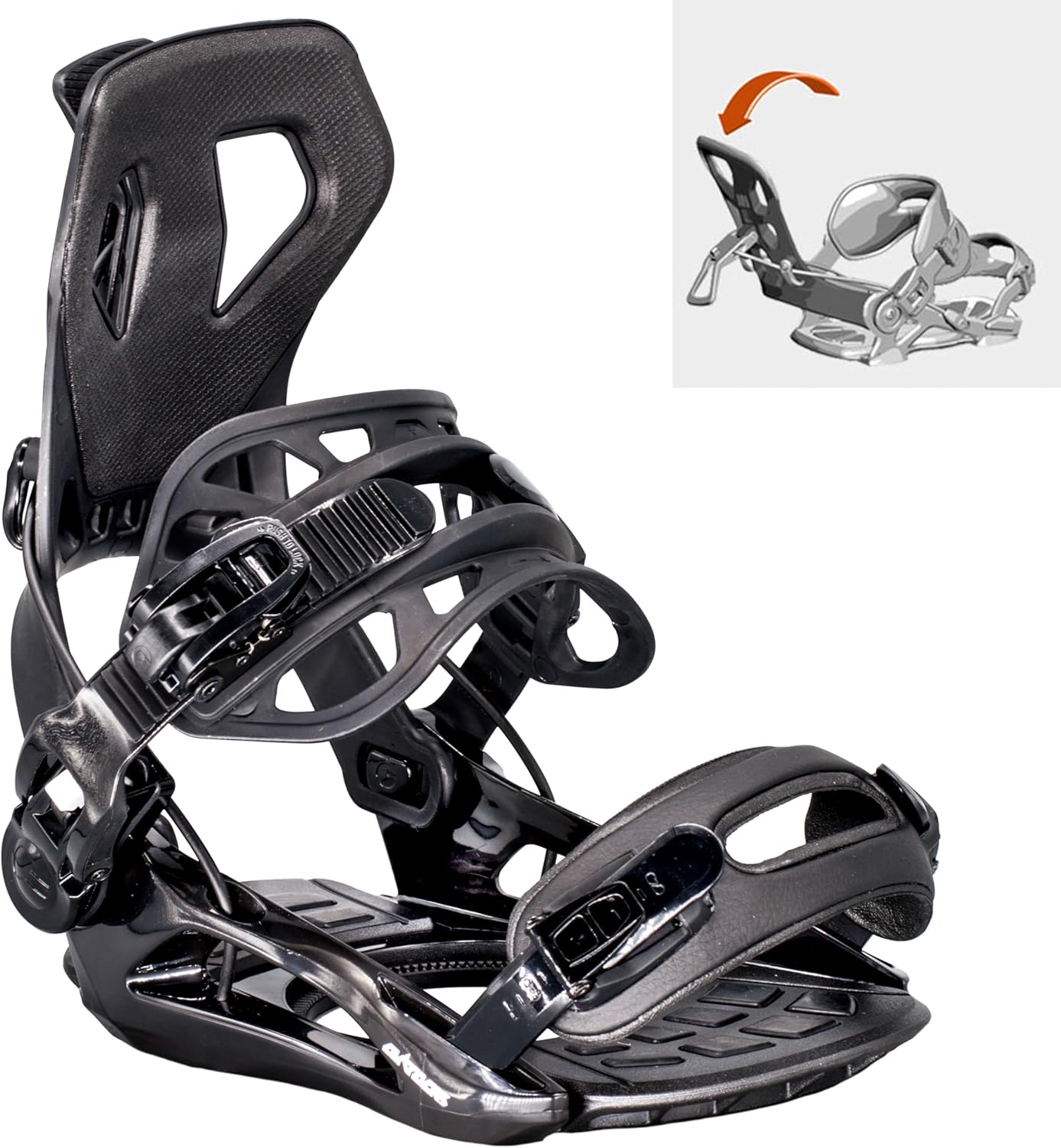 Airtracks Snowboard Set - Stronger Snowboard Wide Flat Zero Rocker + Bindung Master Fastec + Snowboard Bag 156 159 163 165 cm