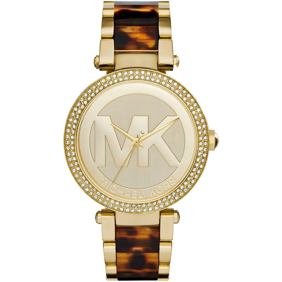 Michael Kors Parker Gold and Tortiose Acetate Women's Watch - MK6109