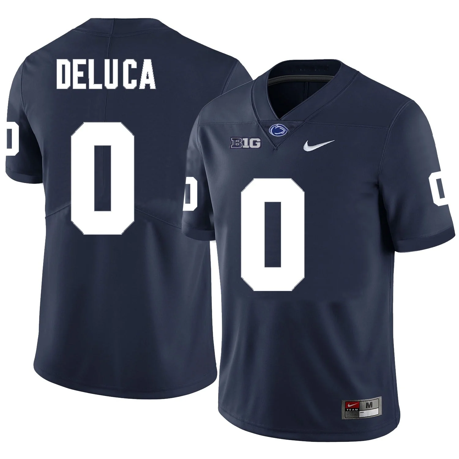 Men��s Penn State #0 Dominic DeLuca Football Jersey