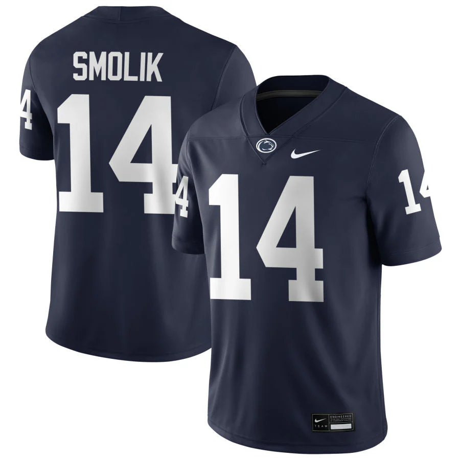 Men��s Penn State #14 Jaxon Smolik Football Jersey