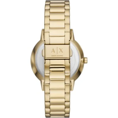 Armani Exchange Cayde Chronograph Black Dial Gold Steel Strap AX2747
