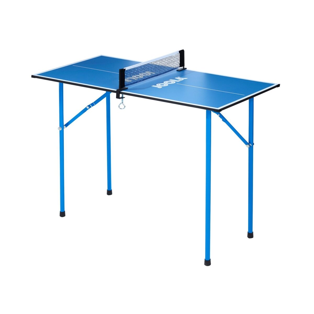 JOOLA Mini-Tischtennisplatte, Indoor, Holzfaserplatte, Metalluntergestell (Blau) - B-Ware neuwertig