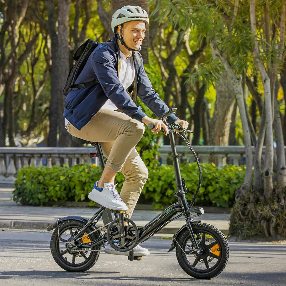2025 Fiido D3 Pro Mini elektrische fiets ?C Compacte e-bike voor stad & woon-werkverkeer, 250W motor, opvouwbaar