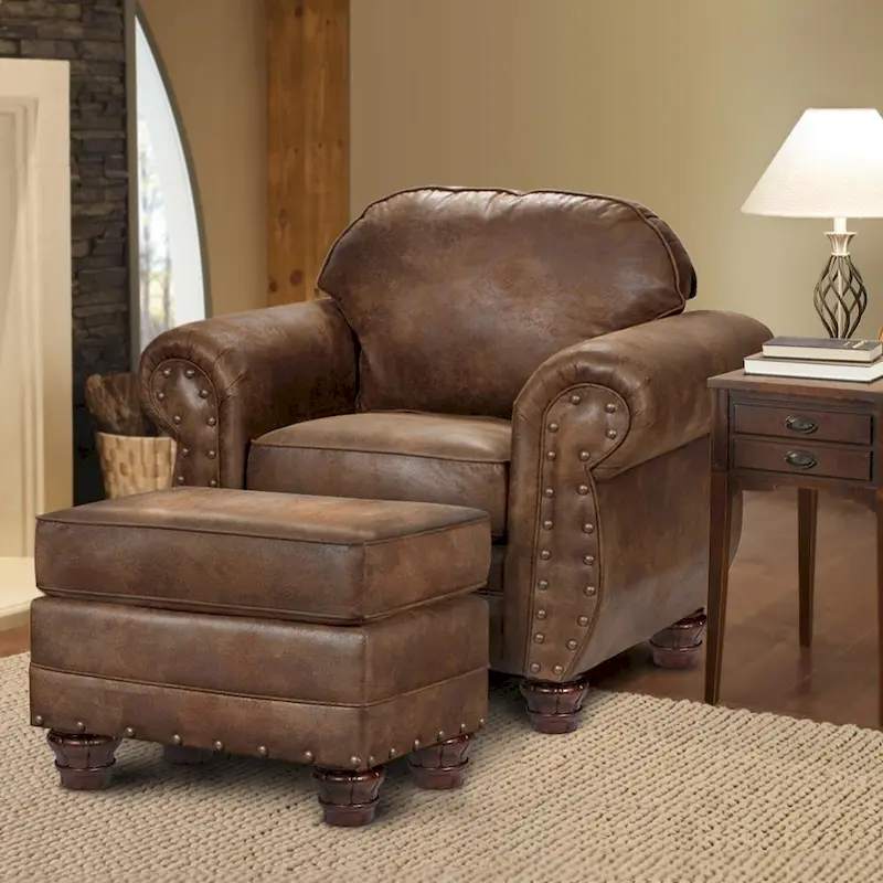 Sedona Arm Chair with Matching Ottoman - American Furniture Classics Model 9901-00-90