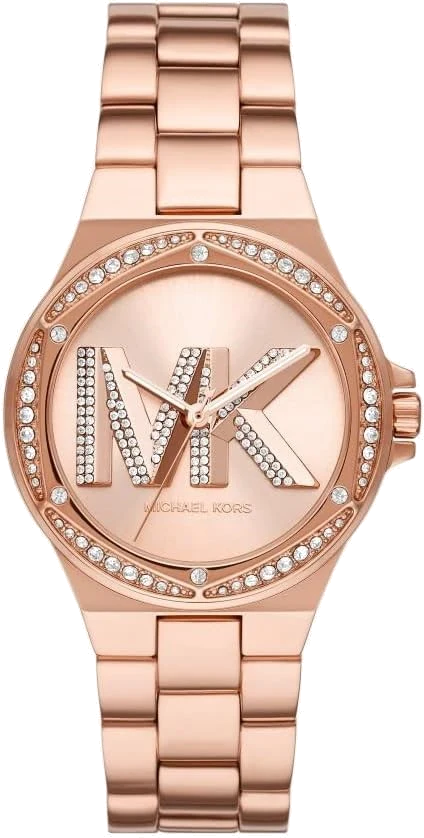 Michael Kors Lennox Three Hand Rose Gold-Tone Women's Watch - MK1063