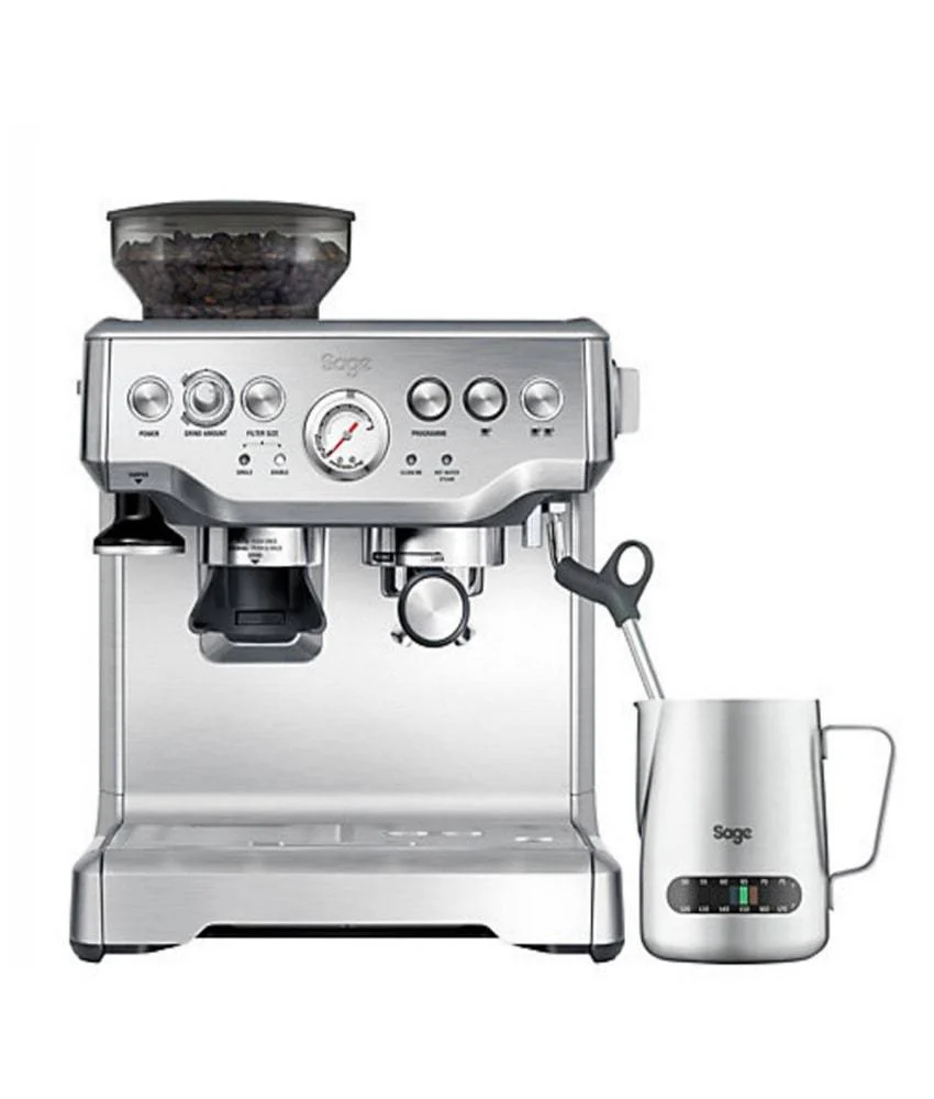 Sage The Barista Express Espressomachine ?C Met Ingebouwde Bonenmaler & Melkkan met Temperatuurregeling ?C Geborsteld RVS