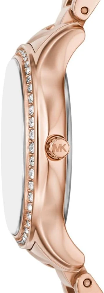 Michael Kors Mini Sage Pavé Pink MOP Dial Rose Gold Women's Watch - MK4823
