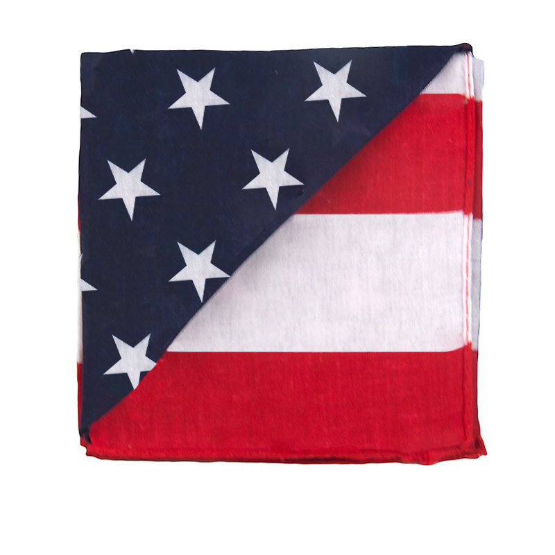 12 PACK American Flag Bandanna 22