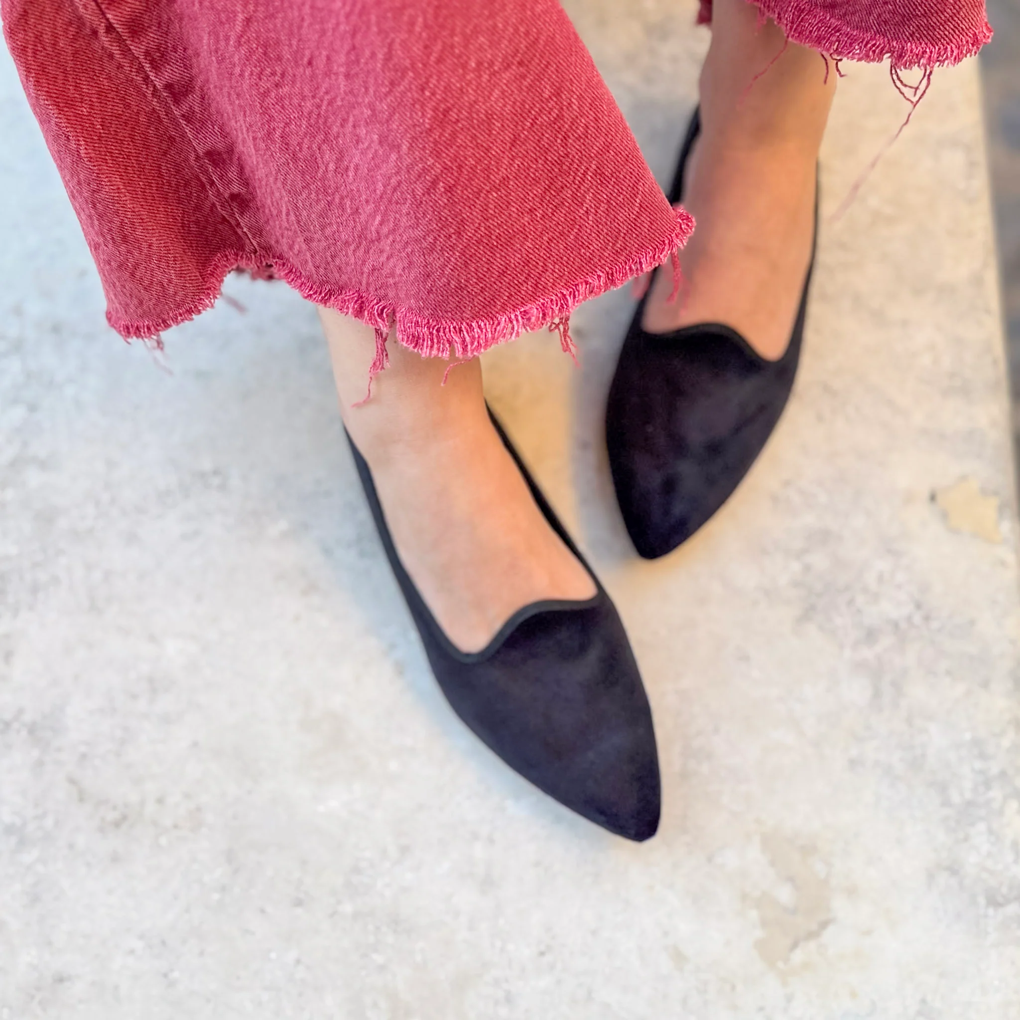 Scarpetta Flavia velluto nero