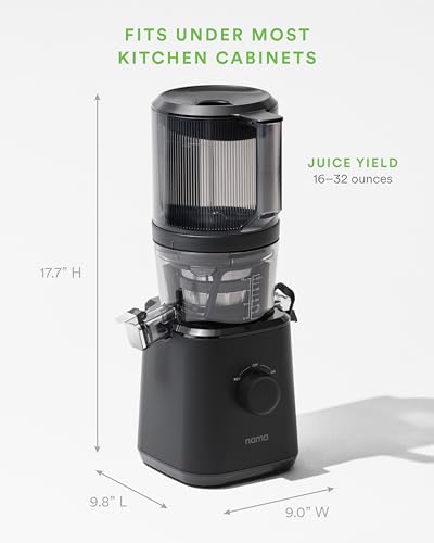 Nama J2 Cold Press Juicer – Self Feeding for Hands Free Operation with Wide Mouth Hopper for Whole Recipe Loading, Zero Waste Masticating Juicer For More Juice, Less Pulp – Easy Cleanup & Assembly: Home & Kitchen