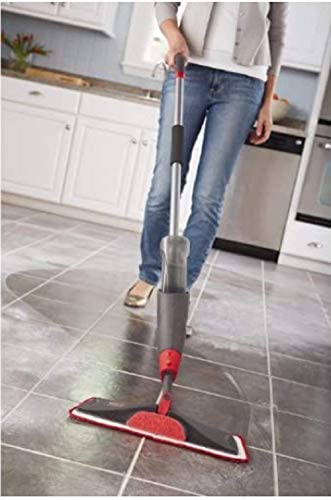 Rubbermaid Reveal Spray Microfiber Floor Mop Cleaning Kit,Spray Mop with Reusable Washable Pads