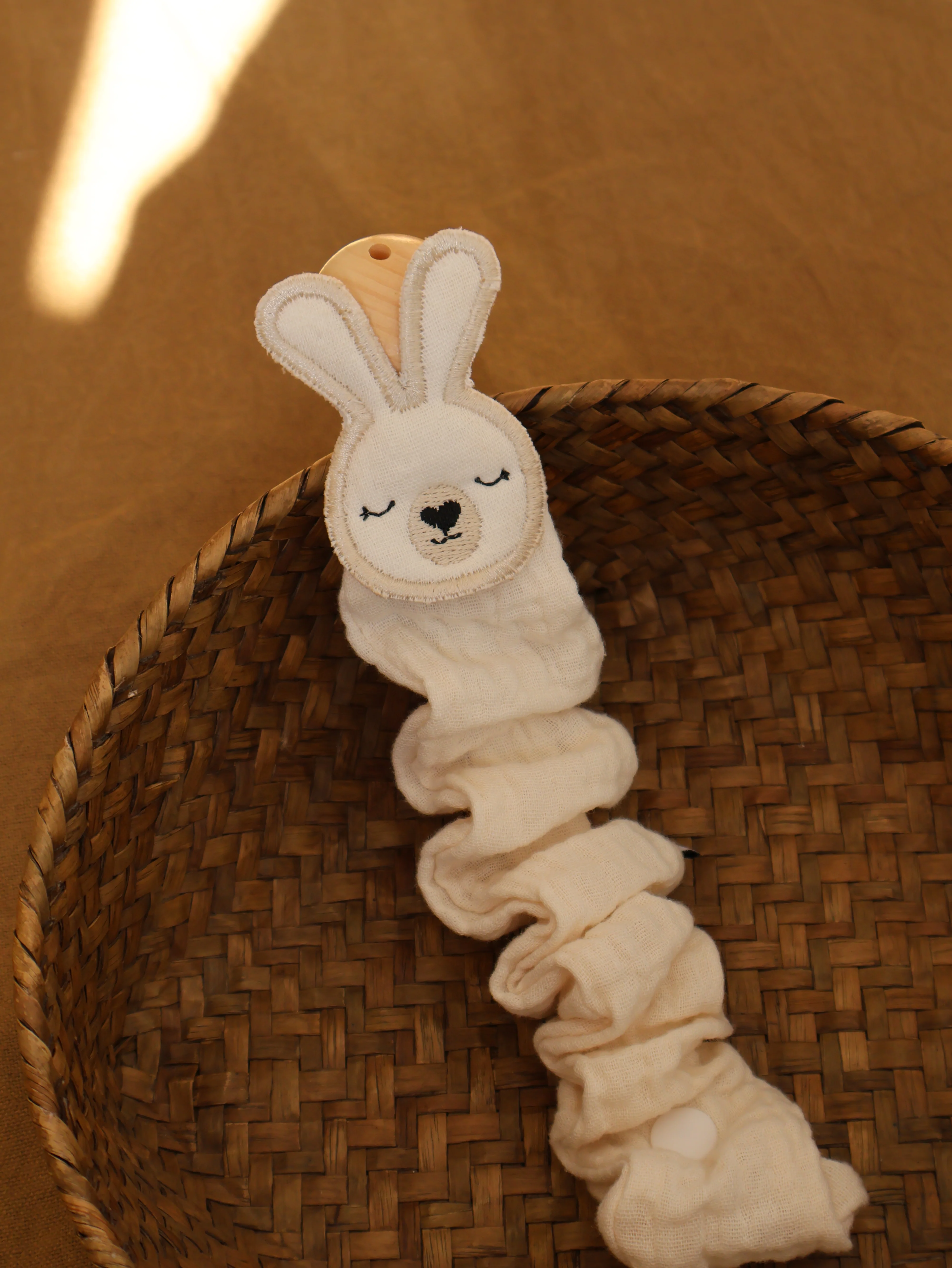 Chupetero Fruncido Baby Sia Gasa Cruda