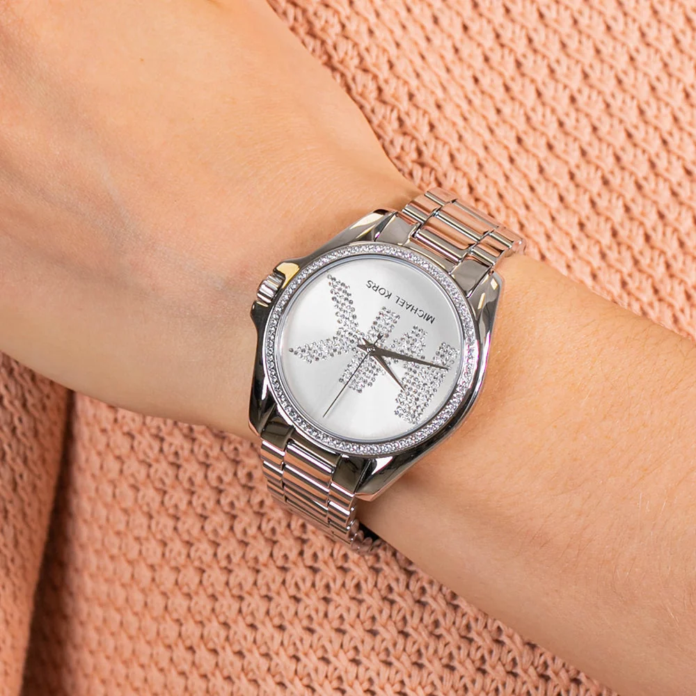 Michael Kors Bradshaw Analogue Silver-Tone Women's Watch - MK6554