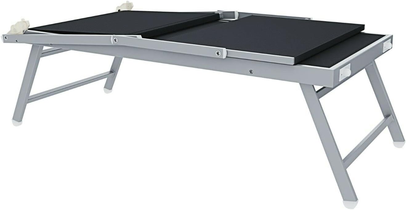 Coppia Di Lettini Prendisole 720 gr/m² Pieghevole Professionale In Alluminio Tettuccio Orientabile Parasole Sdraio Lettino Prendi Sole Mare Spiaggia Piscina Giardino 182 x 60 x 38 cm (Grigio Scuro)