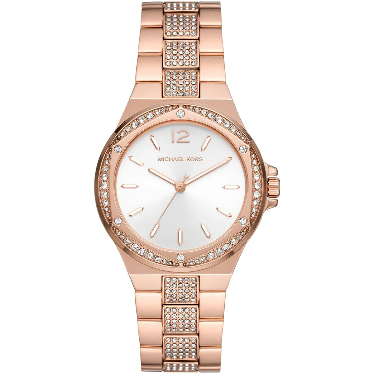 Michael Kors Lennox Three-Hand Rose Gold-Tone Women's Watch - MK7362