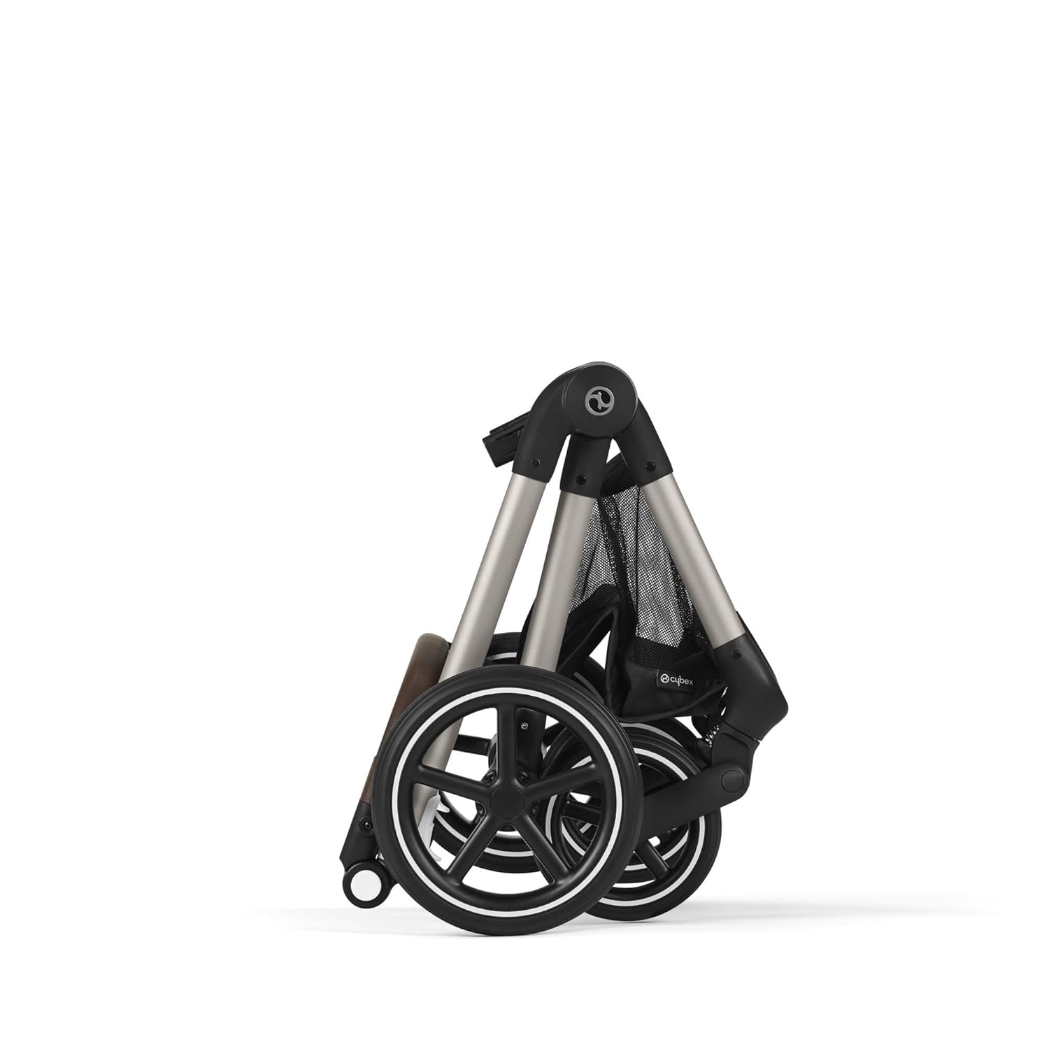 CYBEX Gold Kinderwagen EOS Lux 2-in-1, Reisesystem, Ab Geburt bis 22 kg (ca. 4 Jahre), Moon Black