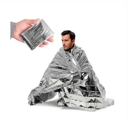 EMERGENCY Thermal Blanket |  SPACE THERMAL MYLAR BLANKET - ADULT 12 PACK 30202