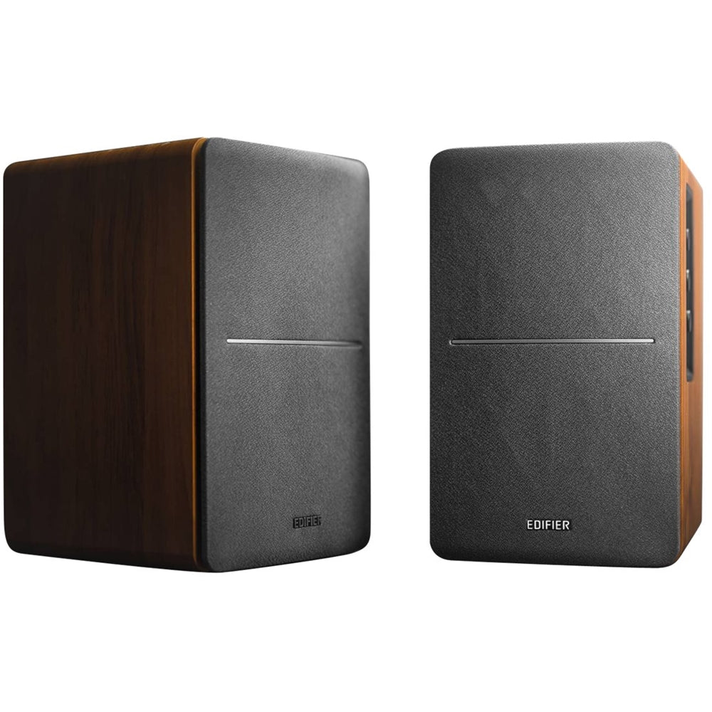 Edifier - R1280DB Powered Bluetooth Bookshelf Speakers, Computer Speakers - 42W RMS Optical Input - Wireless Studio Monitors - Brown