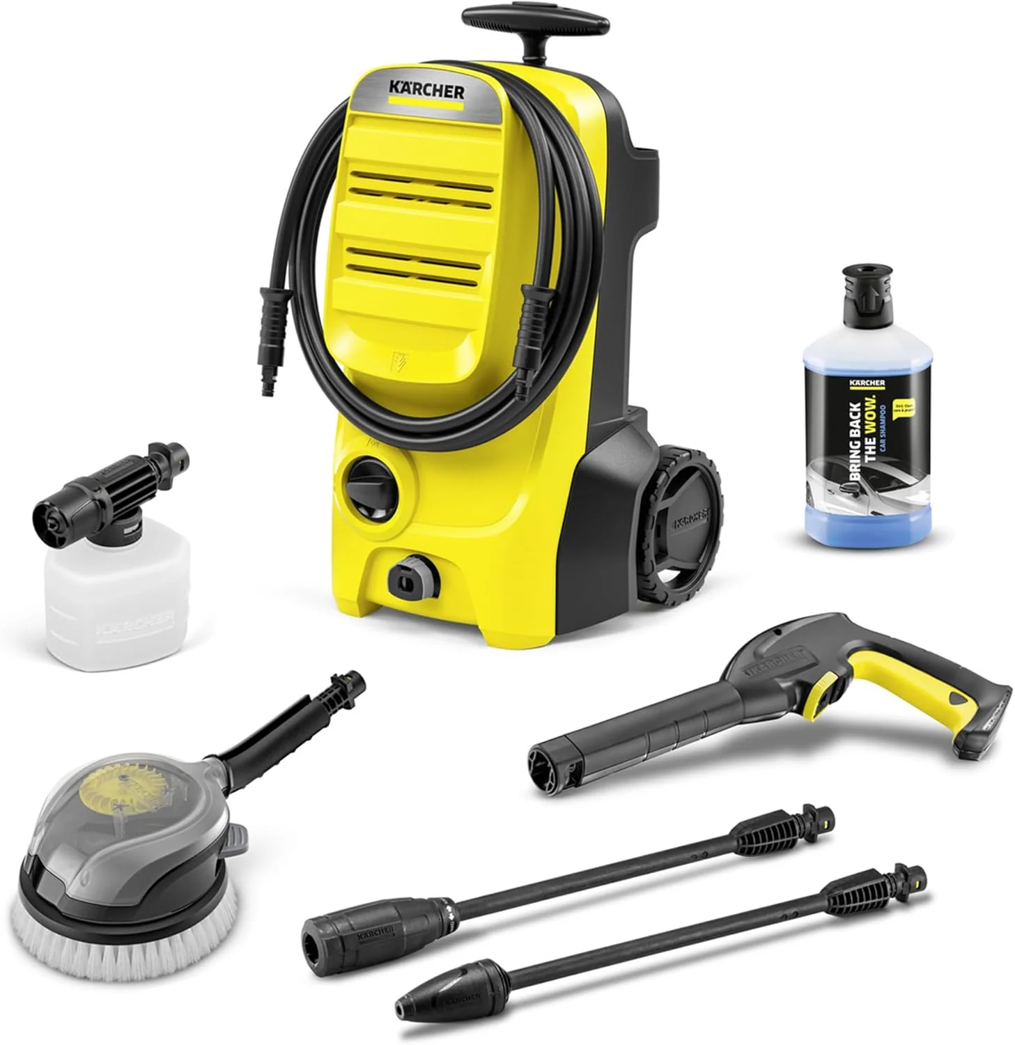 K?rcher hogedrukreiniger K 4 Power Control Flex Home, druk: max. 130 bar, wateropbrengst: 420 l/u, oppervlakteprestatie: 30 m2/u, waterfilter, gewicht: 11,5 kg, hogedrukpistool, vuilfrees, spuitlans, Home Kit
