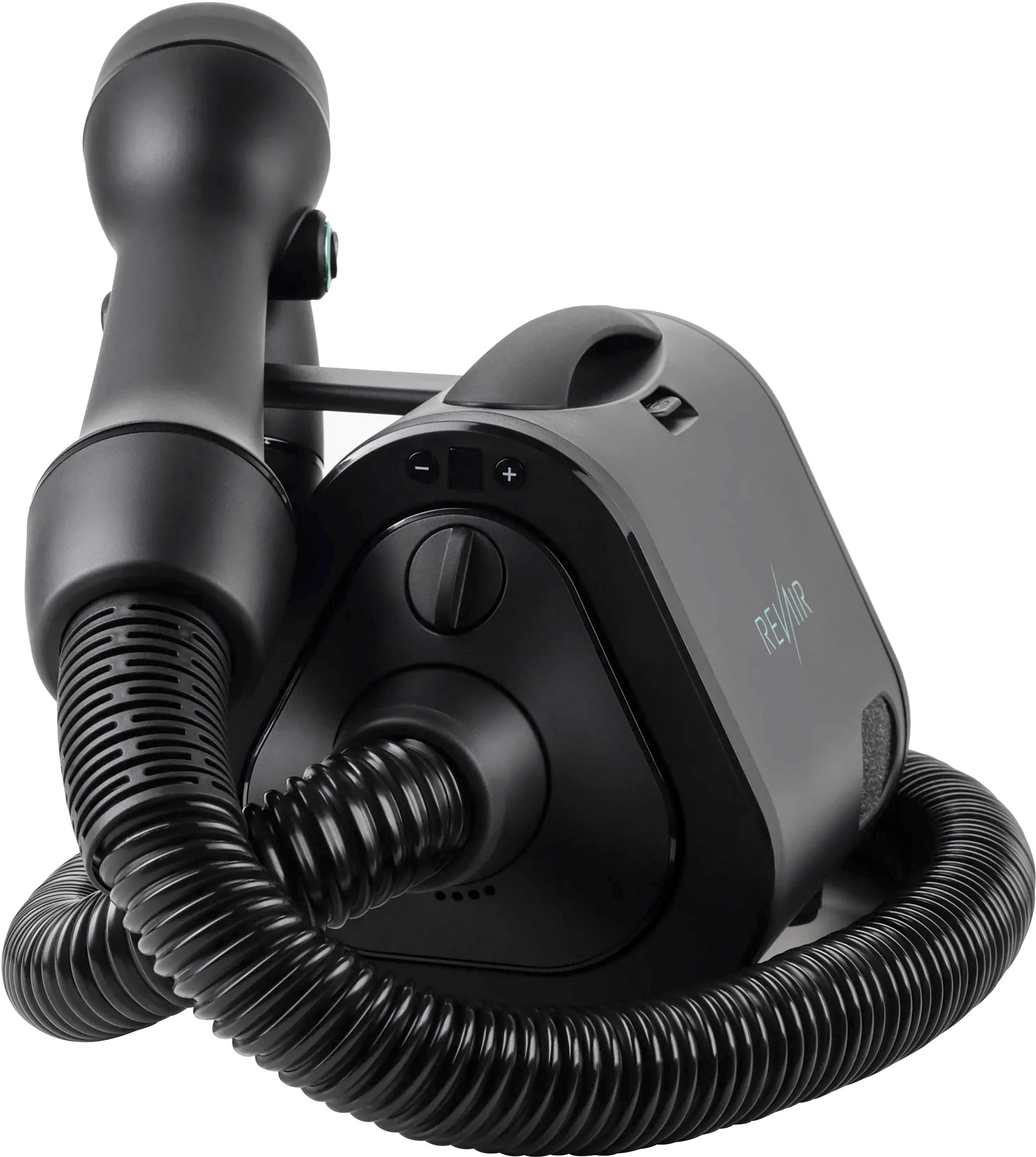Reverse-Air Hair Dryer with Hair Clips �C Black