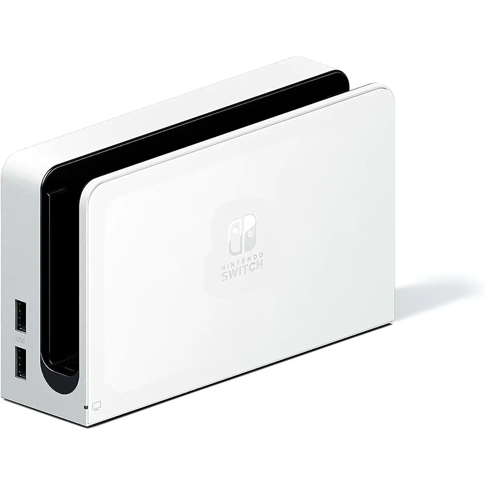 Nintendo - Geek Squad Certified Switch - OLED Model with White Joy-Con - White