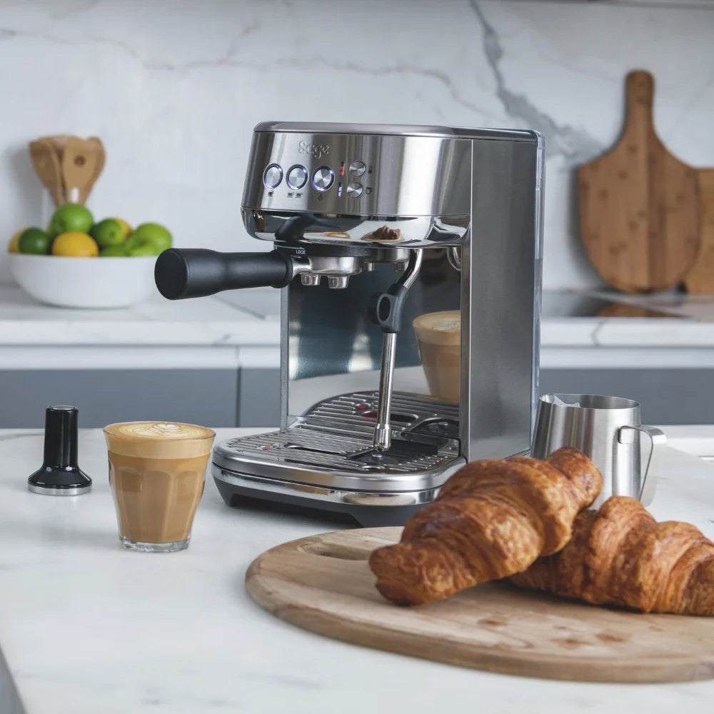 Sage The Bambino Plus Coffee Machine - Brushed Stainless Steel | SES500BSS4GUK1