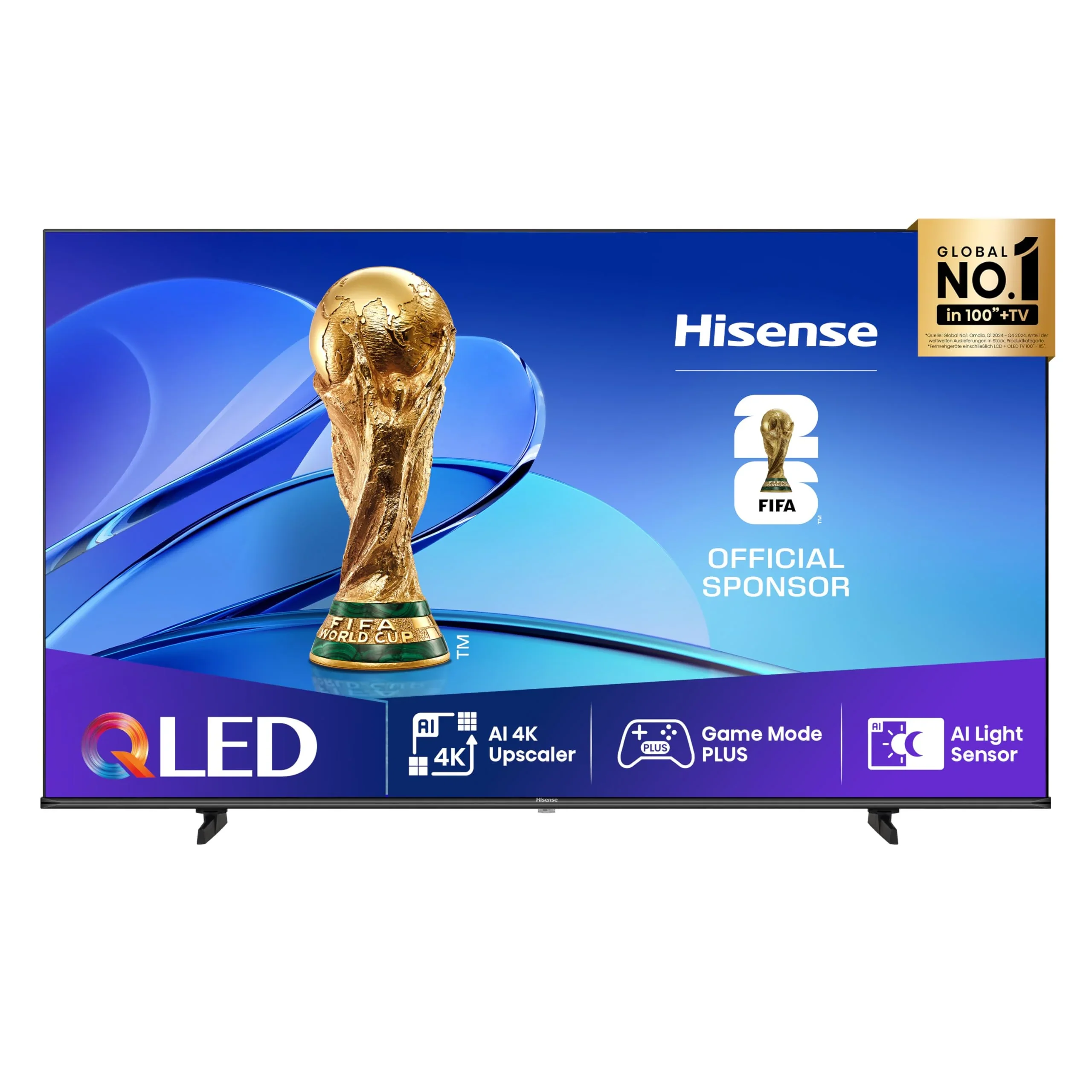 Hisense 43E7Q Televisore, 43 pollici, 4K UHD QLED, Smart TV, Game Mode Plus, Filmmaker Mode, Dolby Vision Atmos, HDR10, HLG, HDR Immersive, AI 4K Upscaler, Dolby MS12, DTS X, Controllo vocale [2025]