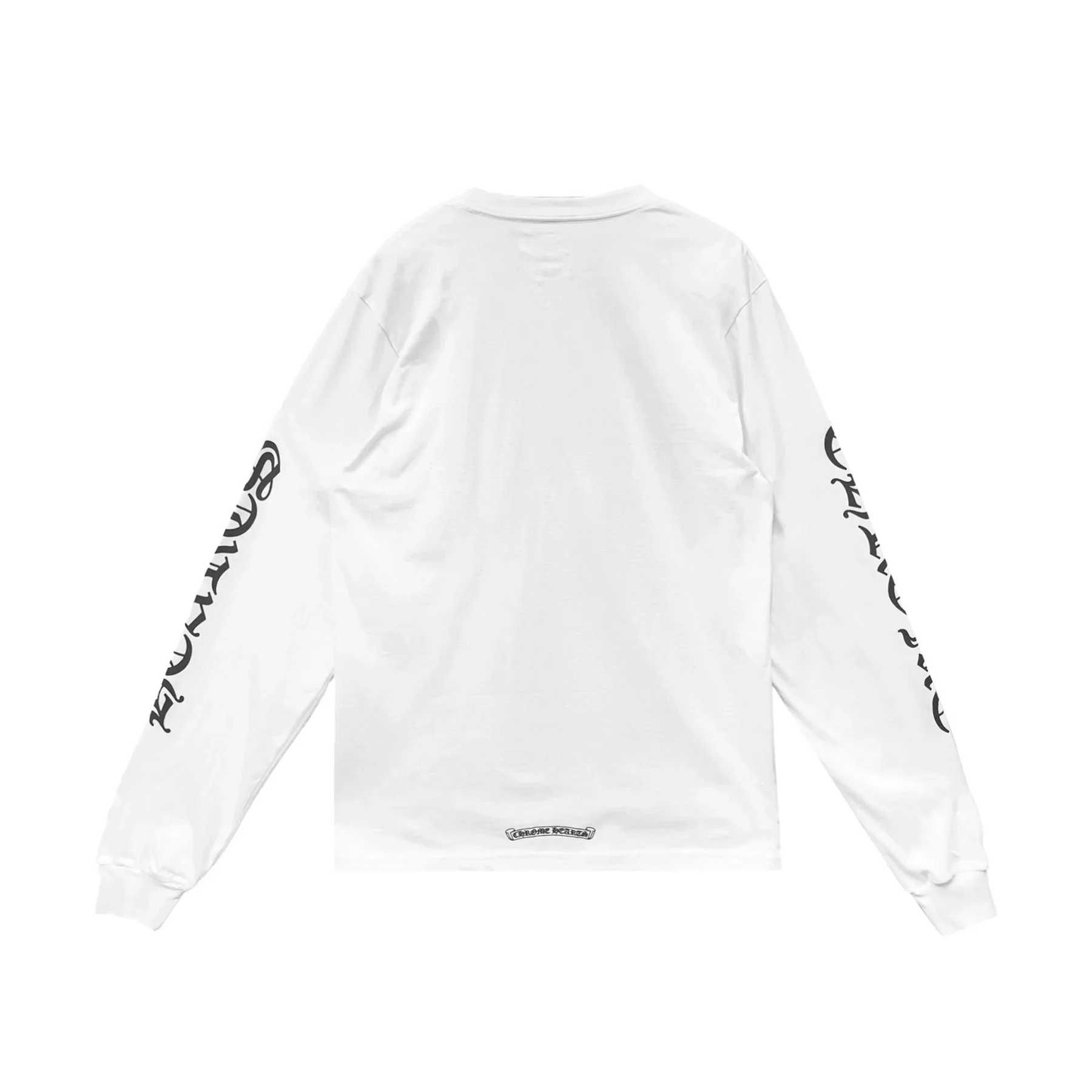 Chrome Hearts Neck Logo White Long Sleeve Tee