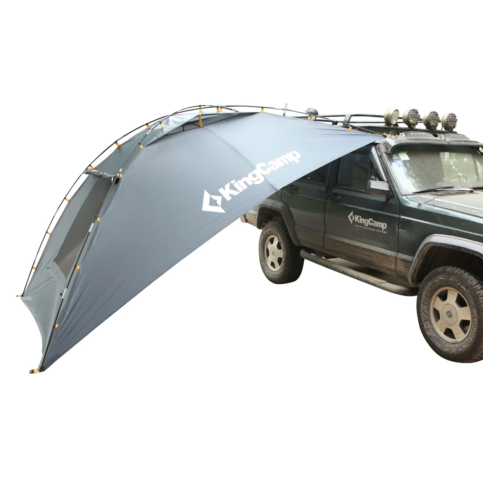 2025 Tienda multifunción Compass – flexible como anexo para coche o pabellón, estable al viento, impermeable y fácil de montar