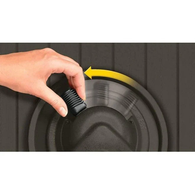 Suncast 125�� Aquawinder Auto Rewind Water Powered Yard Hose Reel, Java (2 Pack)