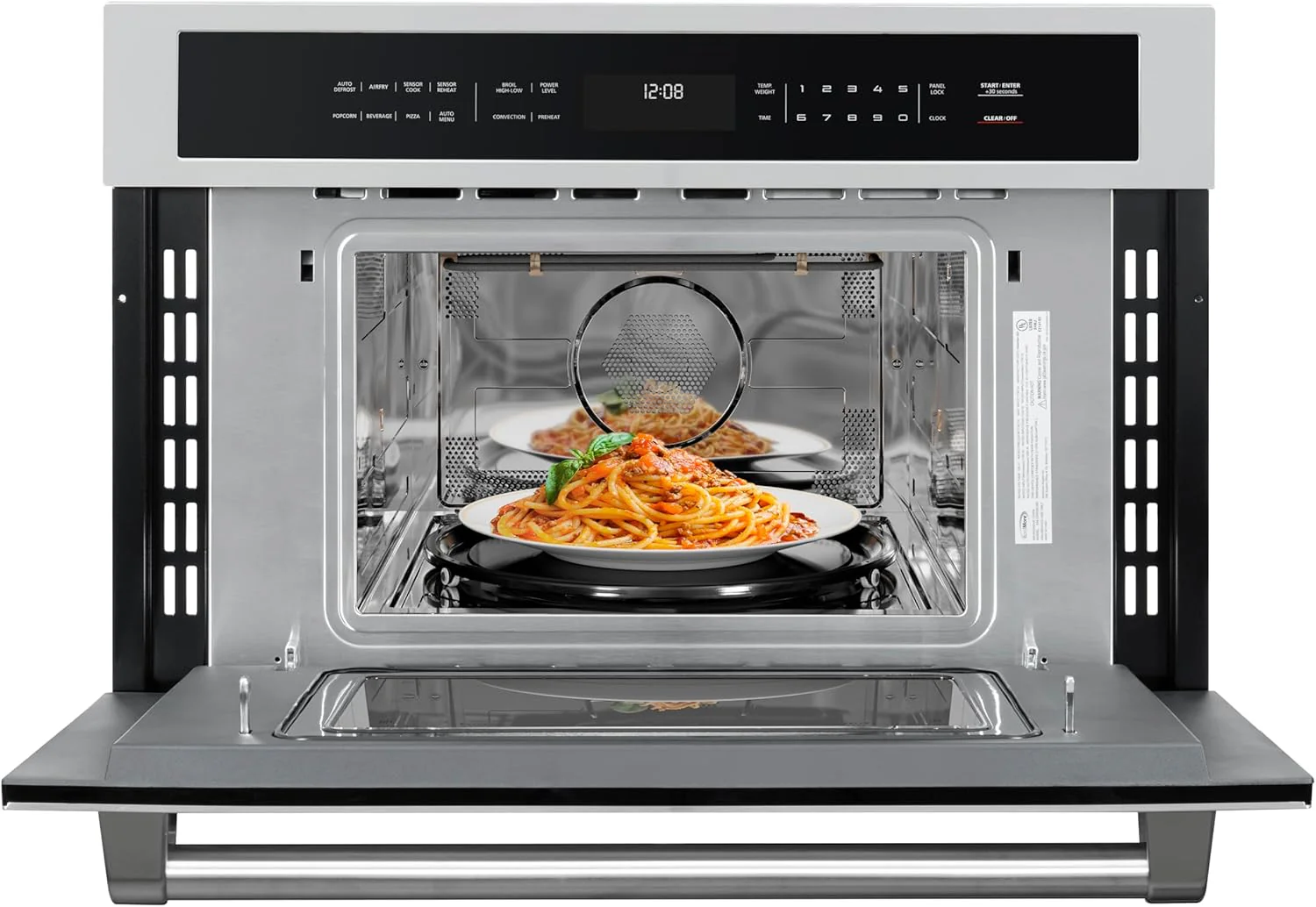 KoolMore KM-MD-1SS 24 Inch Stainless-Steel Microwave Drawer Capacity, 1000W Power with 10 Custom Cooking Levels, Memory, and Timer Functions, Wall-Mounted with Flat Bottom, 24 in/1.2 Cu. Ft