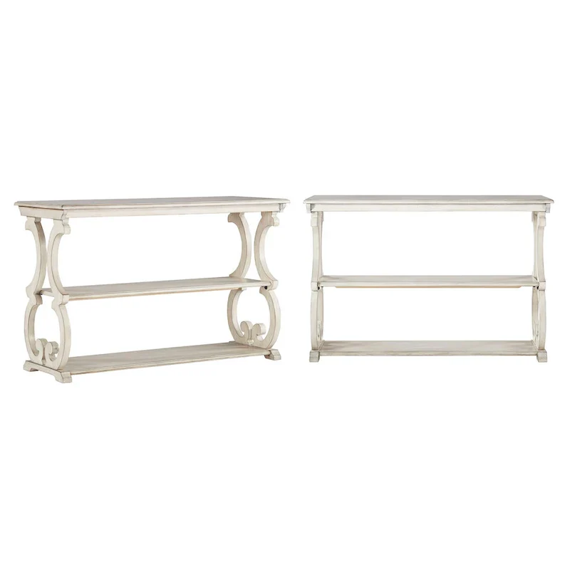Eldoria Wooden Scroll Design Sofa Table