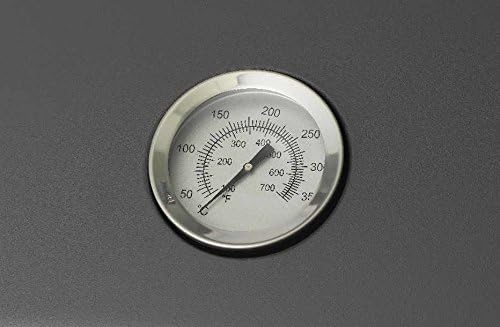 tepro Tischgasgrill Abington (klein), 1 Brenner mit max. 3,2 kW Leistung, Piezozündung, Thermometer, Maße ca. 102 x 46,2 x 38 cm, Anthrazit / Schwarz