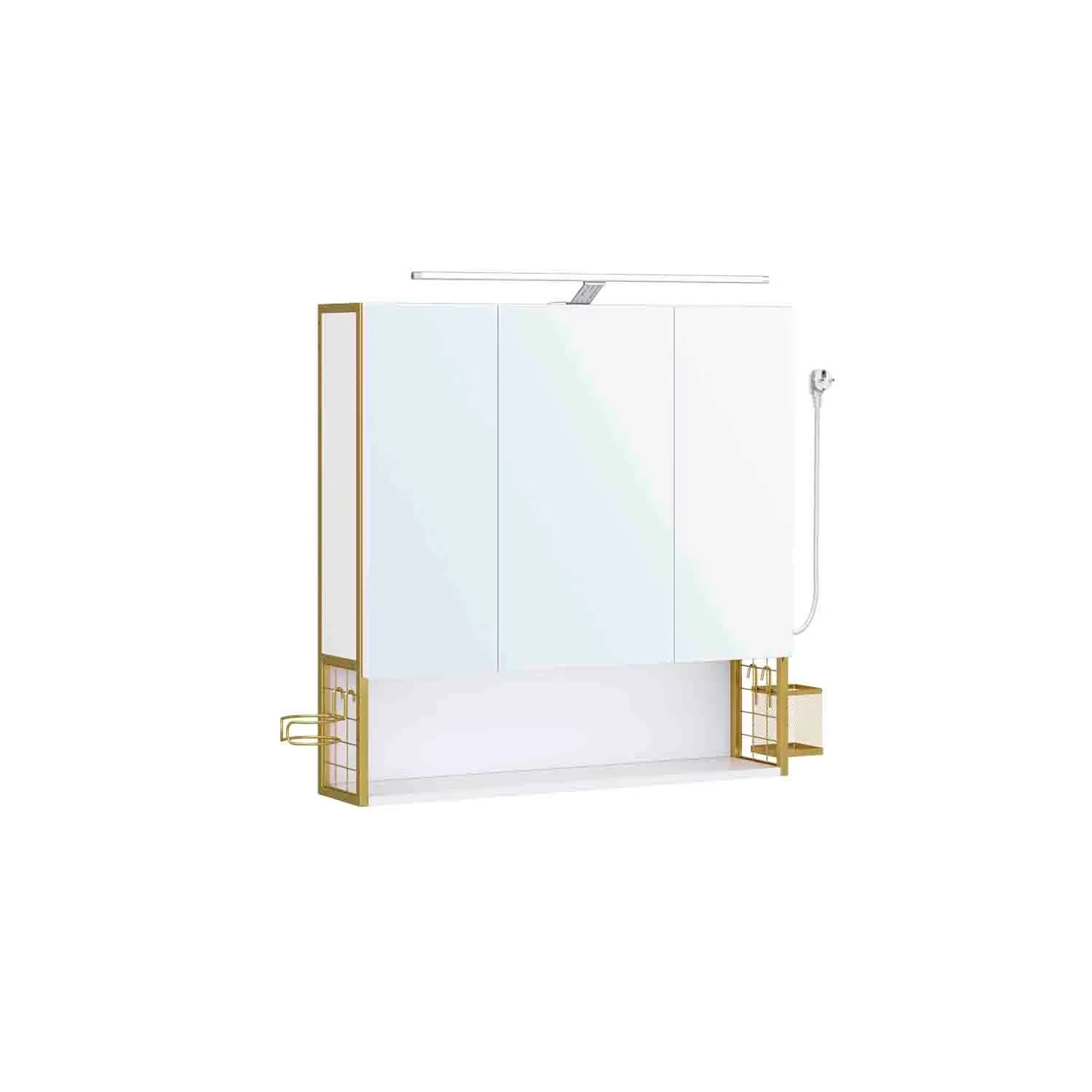 Armario de Baño con Espejo 3 Puertas
