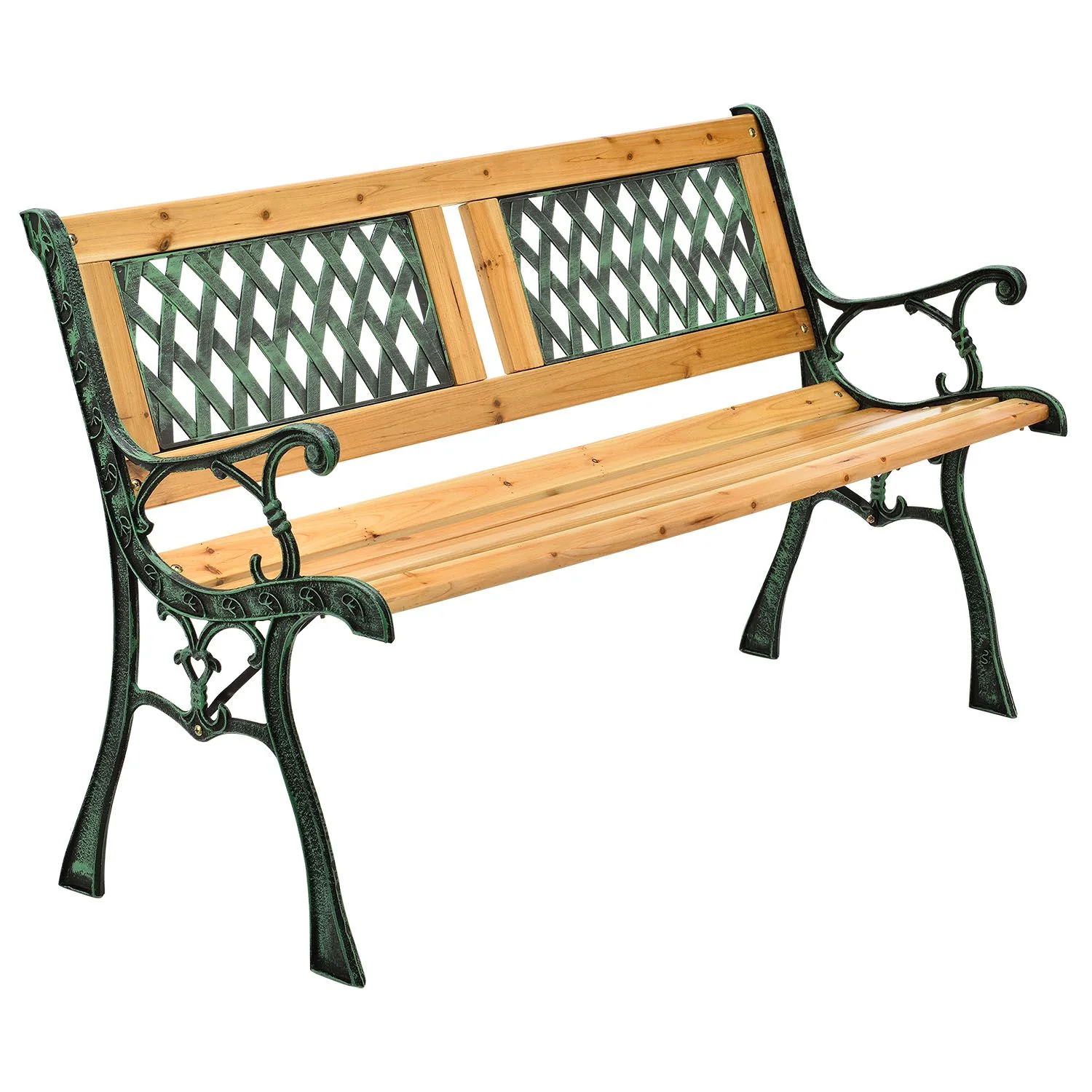 2025 Vintage tuinbank Sanremo van hout en gietijzer