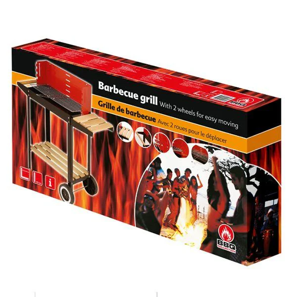 Barbacoa De Acero Inoxidable 83x28x83cm