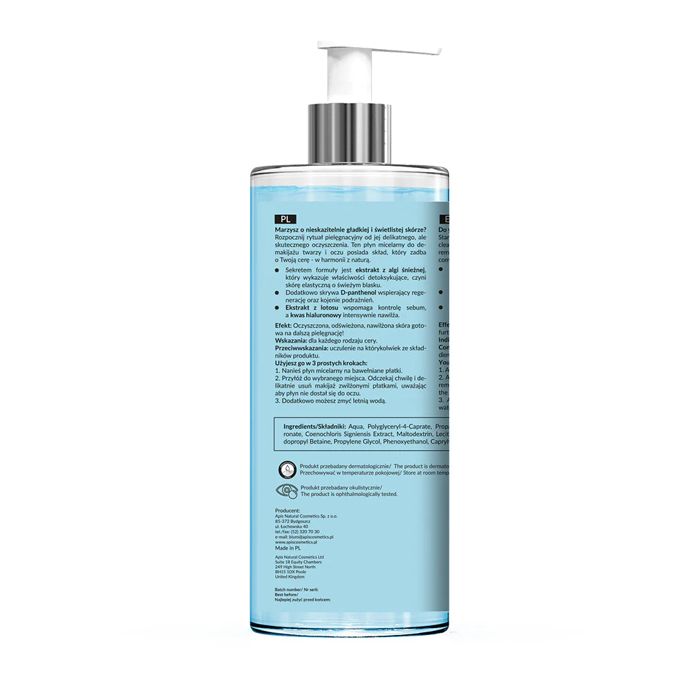 Apis Home terApis Moisturising Micellar Water for Face and Eyes | 500ml