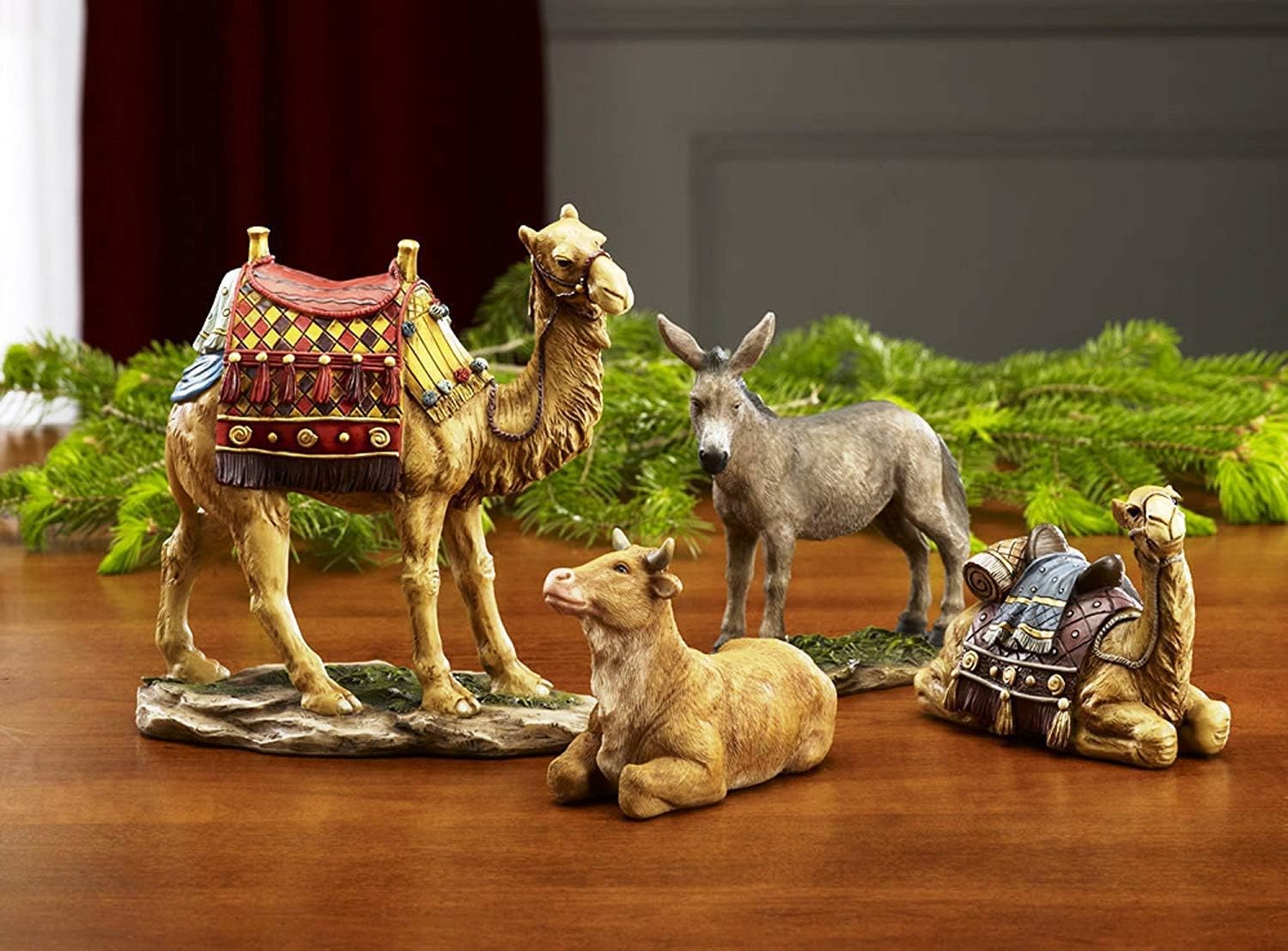 Three Kings Gifts Deluxe Edition, Nativity Scene Set & Figures, 16-Pieces, 7 inch Scale Collection