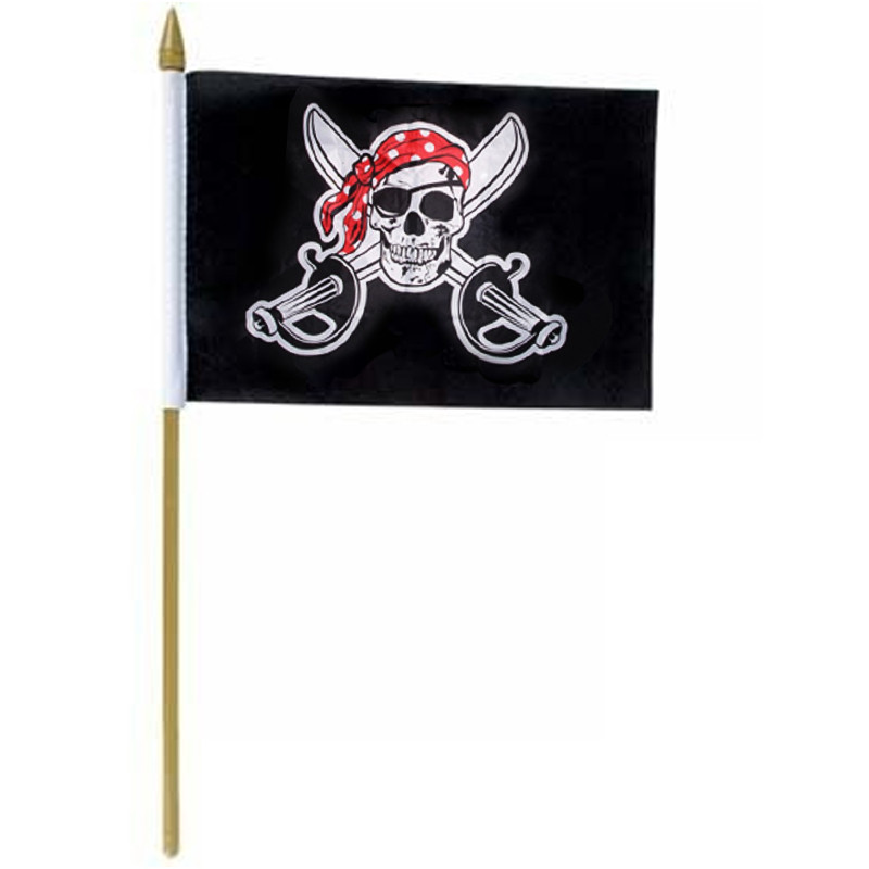 12 PACK Wholesale Pirate Flags 12x18 