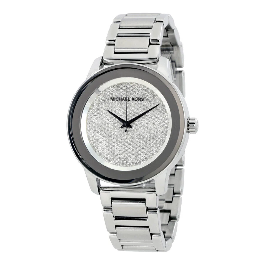 Michael Kors Kinley Diamond Pave Silver-Tone Men's Watch - MK5996
