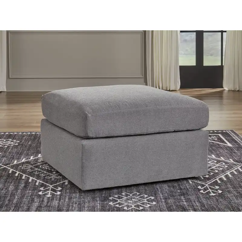 Signature Design by Ashley Modmax Dark Gray Extra-Large Accent Ottoman