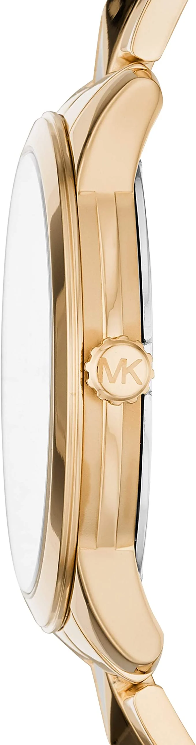 Michael Kors Runway Mercer  White Dial Gold Women's Watch - MK6689