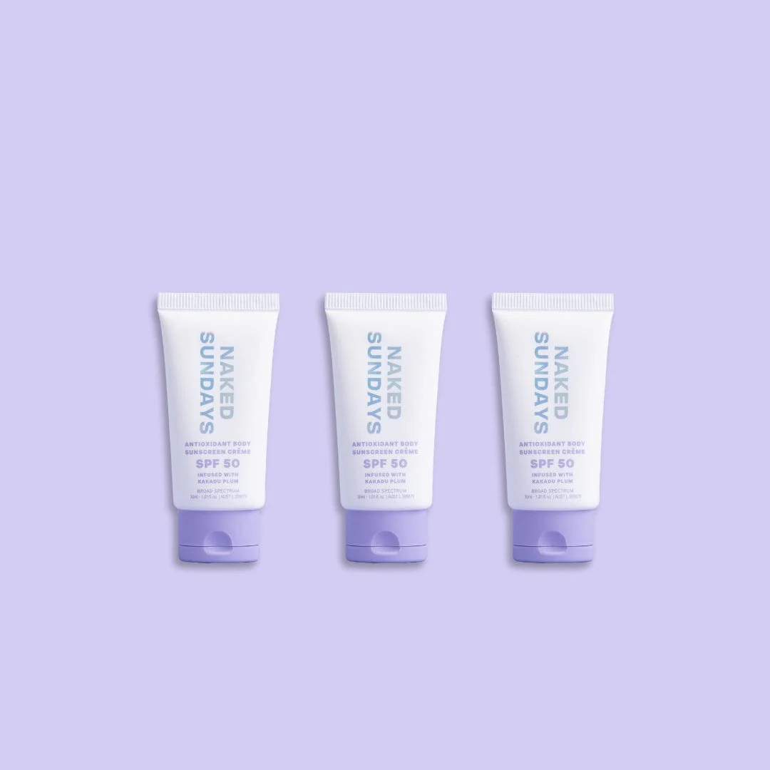 Travel Size Trio Variant - SPF50 Antioxidant Body Sunscreen Crème