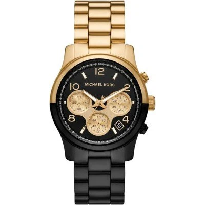 Michael Kors Runway Gold & Black Tone Watch MK7328